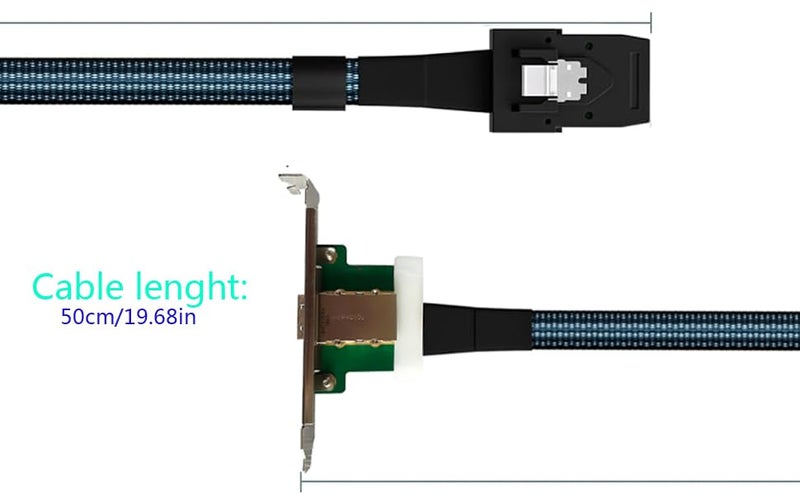 MITATTOK Mini SAS Cable, SFF-8087 to SFF-8088 Straight to Straight High-Speed Data Transfer for SAS/RAID Controllers, Backplanes, and Servers, 2FT - Image 4